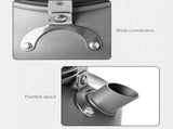 Camping Kettle, Stainless Steel Teapot, Whistling Water Kettle, Camping Picnic Stove Top, Portable V1189-WXFWAL-20260319-00355