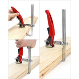 Upgraded Ratcheting Clamp, Quick Track Saw Clamps Ratchet Guide Rail F Clamp MFT Clamp for MFT V1192-AZ-W-0768