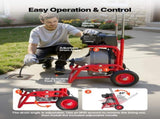 Drain Cleaner Machine 22m x 12.7mm, Sewer Snake Auger on Wheels, Manual Feed Drain Cleaning Machine V952-GDSTJLSGTSSDA3LHN001V3