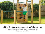 ROVO KIDS Ultimate Outdoor Monkey Bars Playset Frame, with Climbing Wall, Disc Swing, Rope Ladder V219-PLYNJPRVMB3B