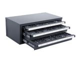 Drill Bit Cabinet, Three-Drawer Drill Bit Organizer Cabinet for 1mm to 13mm, Steel Drill V952-ZTFPGJX1MMD1B8D3JV0