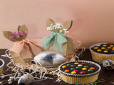 24 Set Boho Bow Easter Bunny Party Favor Bags DIY Bunny Gift Boxes with Neutral Bow Ribbon and Dried V1258-DP02-WO-213