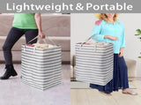 2 Pack 75L Storage Bags Large Clothes Organizers Eco-Friendly Heavy Duty Space Saving Mega Storage V1258-DP02-BOL-582