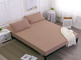 Brown Queen Size Waterproof Fitted Mattress Protector - Soft & Breathable Bed Cover, Hypoallergenic, V888-ELOSUNG27789