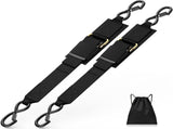 2 Pack Boat Tie Down Straps, Adjustable Anti Corrosion Transom Straps for Boats, Jet Skis, Kayaks V1189-LC-AMZ-00121