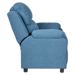 Erika Navy Blue Adult Recliner Sofa Chair Blue Lounge Couch Armchair Furniture V563-75611