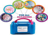 Premium Electric Balloon Pump Double Nozzle Helium-Free Inflator for Parties V1263-JX-5535