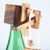 Brainteaser wine bottle mystery lock puzzle- open the lock before you can have a drink! Great party V277-BWBMLP