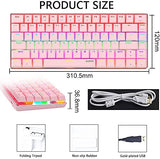 AK33 82 keys Compact Gaming Mechanical Keyboard with Anti-ghosting Keys for Game V201-W11325495