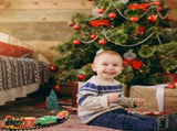Christmas Train Set Electric Train with Lights and Music Railway Tracks Set Battery Operated Tracks V1294-YM0717-10350963