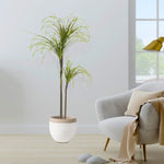 SOGA 145cm Artificial Dracaena Plant Fake Potted, Simulation Tree Fake Plant Home Decor APLANTFHL15584