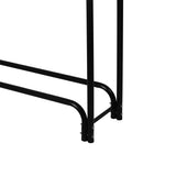 Firewood Rack Holder 4FT Fireplace Tool HW0176-4FT-BK_NZ