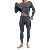 Men Thermal Underwear Set Warm Tight Fitting Men Long Johns Shirts Pants Set for Cold Weather Autumn V1294-YM0901-3117240268615