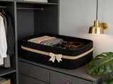 Large Woven Storage, Holiday Gift Storage with Handles for Living Room Shelves, Bow V1189-LWWAL-20260401-07078