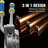 Multifunctional Manual Tube Bender, 0-180&deg Precision Bending, Compatible with Three Pipe Diameters, V1232-WGGJ-CT612-001