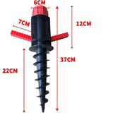 Parasol Support, Parasol Base to Screw Into The Ground, for Beach Sand or Land Parasol Feet, Parasol V1237-ZY-528-036