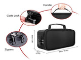 Document Organizer Storage Bag with Combination Lock Travel Folder Documents Passport Holder V1189-WXF-260203-00403