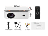Devanti Video Project 4K 1080P Android 5G Wifi Home Cinema VP-300-WIFI-4K-WH