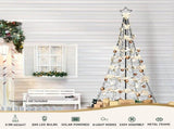 Jingle Jollys Solar Christmas Tree 2.1m 320 LED Net Lights Xmas Trees Decoration XMAS-FAIRY-SOLAR-NET-7FT-WARM
