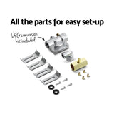 Devanti Gas Cooktop 60cm Stove Hob Black CT-GAS-4SDB-BK