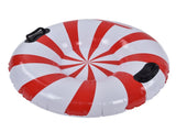 Round Winter Snow Tube Adult PVC Inflatable Skiing Ring with 2 Handles for Outdoor Snowboarding Red V1294-YM0523-3111210415211
