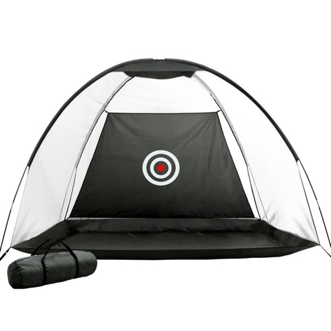 Everfit 3M Golf Practice Net Portable Training Aid Driving Target Tent Black TENT-C-GOLF-BK