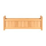 2x Green Fingers Raised Garden Bed 90x30x33cm Wooden Planter Box Raised Container Growing GARDEN-WOOD-BOX-90X2