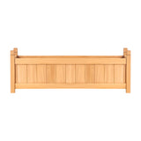 2x Green Fingers Raised Garden Bed 90x30x33cm Wooden Planter Box Raised Container Growing GARDEN-WOOD-BOX-90X2