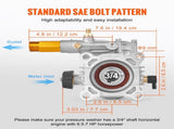 Pressure Washer Pump, 19 mm Shaft Horizontal, 3400 PSI, 2.5GPM, Replacement Power Washer Pumps Kit, V952-HZXPBHZ34INCHU81SV0
