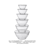 Mixing Bowls with Lids Set of 5, Borosilicate Baking Bowls for Cooking Meal Prep and Food Storage, V1369-AZ3-W-21579