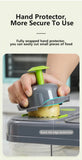 Green And Grey Ultimate 12-in-1 Multi-Functional Vegetable Slicer Dicer Chopper - Mandoline with V888-ELOSUNG27407