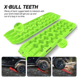 X-BULL Recovery tracks kit Boards Sand Mud Trucks 6pcs strap mounting 4x4 Sand Snow Car green GEN3.0 V211-AU-RT017