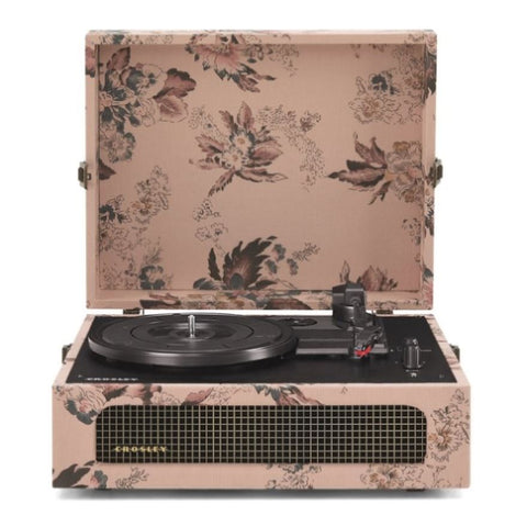 Crosley Voyager Bluetooth Portable Turntable - Floral V398-CRIW8017B-FL4