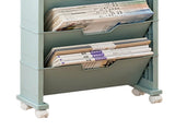 Classroom Bookshelf Multilayer with Universal Wheel Book Storage Shelving for Living Room V1294-YM0512-3117220266612