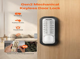 Mechanical Keyless Entry Door Lock, 14 Key Mechanical Door Lock, Mechanical Keypad Door Lock with V952-JXMMSBMAZSZMD0O8HV0