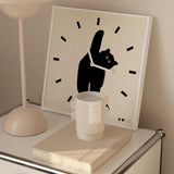 Wall Clock Innovative Nordic Style Cute Cat Pattern Silent Prevents Ticking Living Room Wall Clock V1294-YM0706-3115230057211