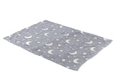 1.5x2m Luminous Blanket Double Side Flannel Star Moon Design Soft Glow in The Dark Blanket for V1294-YM0523-3117220043213