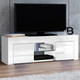 Artiss Entertainment Unit TV Cabinet 130cm White Ivan FURNI-L-GS-TV01A-WH