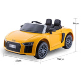 R8 Spyder Audi Licensed Kids Electric Ride On Car Yellow CAR-SPD-YE