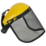 Safety Hat with Full Face Mesh Visor for Logging Brushcutter Forestry Protection Mesh Mower V1294-YM0717-10194084
