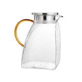 Glass Pitcher, Glass Pitchers With Handle And Lid, Jug Pitchers For Fridge, Carafe Jar for V1369-AZ3-W-09907