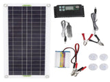 12V to 220V 30W Solar Charging Panel 220W Solar Inverter Battery Charger Kit for Camping Hiking 30A V1294-YM0715-3114220048412