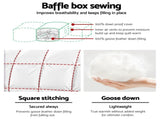 Giselle Bedding 700GSM Goose Down Feather Quilt Double QUILT-GOOSE-700-D