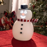 Talking Animated Snowman with Built in Projector & Speaker, Moving Mouth, Light Up Face, Plug & Play V1107-128-77392-WHT-30CM