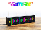 Clock Color LED Music Spectrum Music Audio Spectrum Indicator VU Meter VFD Audio Atmosphere Display V1366-AZ2-W-07813