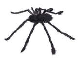 Halloween Spider Decoration Black Hairy Spider with Purple Lighted Eyes Legs for Yard Party Haunted V1294-YM0901-3115230085213