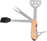 5-in-1 Foldable Stainless Steel BBQ Grill Multitool with Spatula, Fork and Bottle Opener for V1189-LC-HW-00578