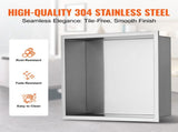 33.02 x 33.02 cm No Tile Shower Niche 304 Stainless Steel, Wall-Inserted Niche Recessed Double V952-BXGLYBK1C13YZKIQ0V0