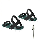 Spiked Lawn Aerator Shoes - Dual Strap Design with Steel Cleats for Easy Soil Aeration - No-Tool V1366-AZ2-W-16485