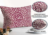 Lime Green White Leopard Print Pillow Covers 18x18 Inch Set of 2 Cheetah Animal Spots Decorative V1189-WXFWAL-20260319-01421